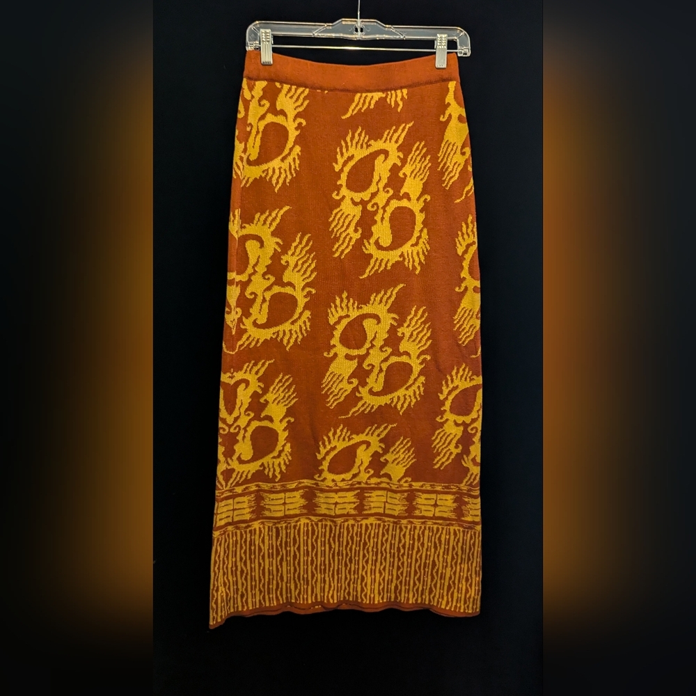 PERUVIAN CONNECTION Cotton Midi/Maxi Skirt. Size: SMALL